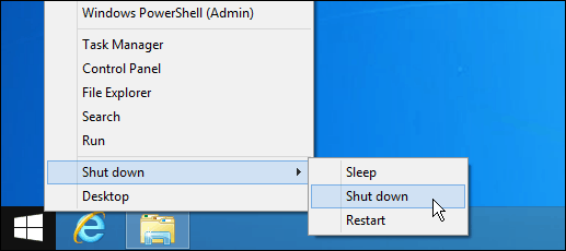 Vypněte tlačítko Start systému Windows 8.1