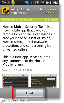 Nainstalujte zabezpečení Norton na Android