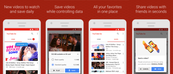 Beta verze aplikace YouTube Go je k dispozici ke stažení v obchodě Google Play v Indii.