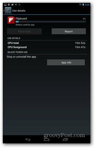Informace o aplikaci Nexus 7