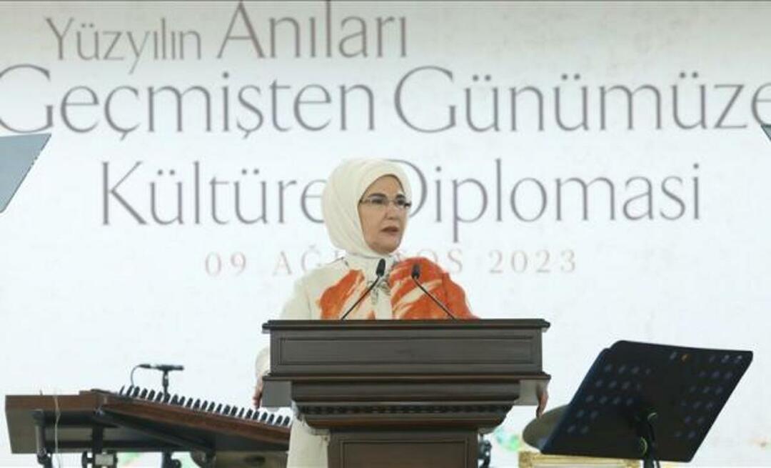 Emine Erdoğan se připojila k programu kulturní diplomacie: „Türkiye bude vždy na hřišti“