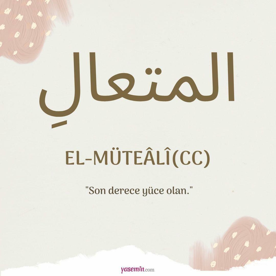 Co znamená al-Mutaali (c.c)?