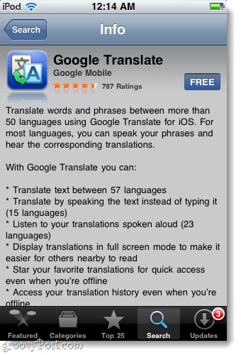 stáhněte a nainstalujte aplikaci Google translate pro iphone, ipad a ipod