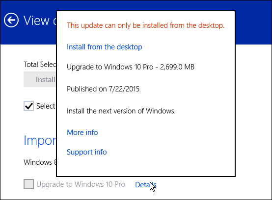Aktualizace systému Windows 8