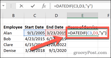 Excel kompletní datovaná funkce