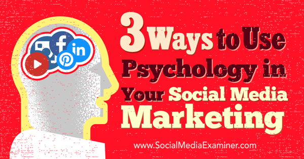 psychologie v marketingu sociálních médií