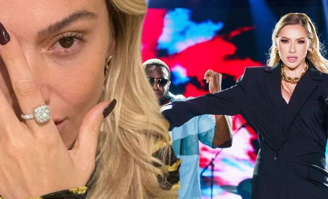 Kde je prsten 3 miliony TL Hadise, který hodil svůj prsten na pódium?