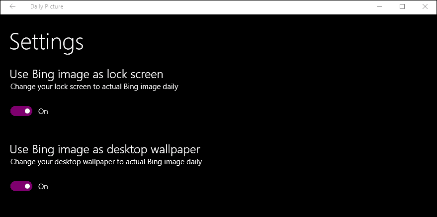 obrazovka set-bing-images-wallpaper-lock-screen