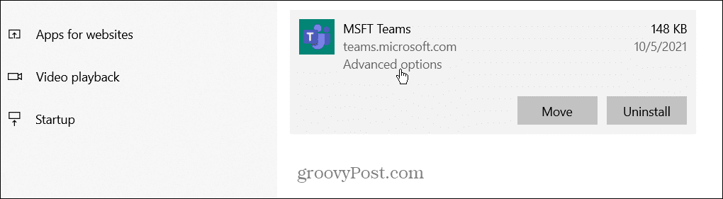 Oprava bílé obrazovky Microsoft Teams