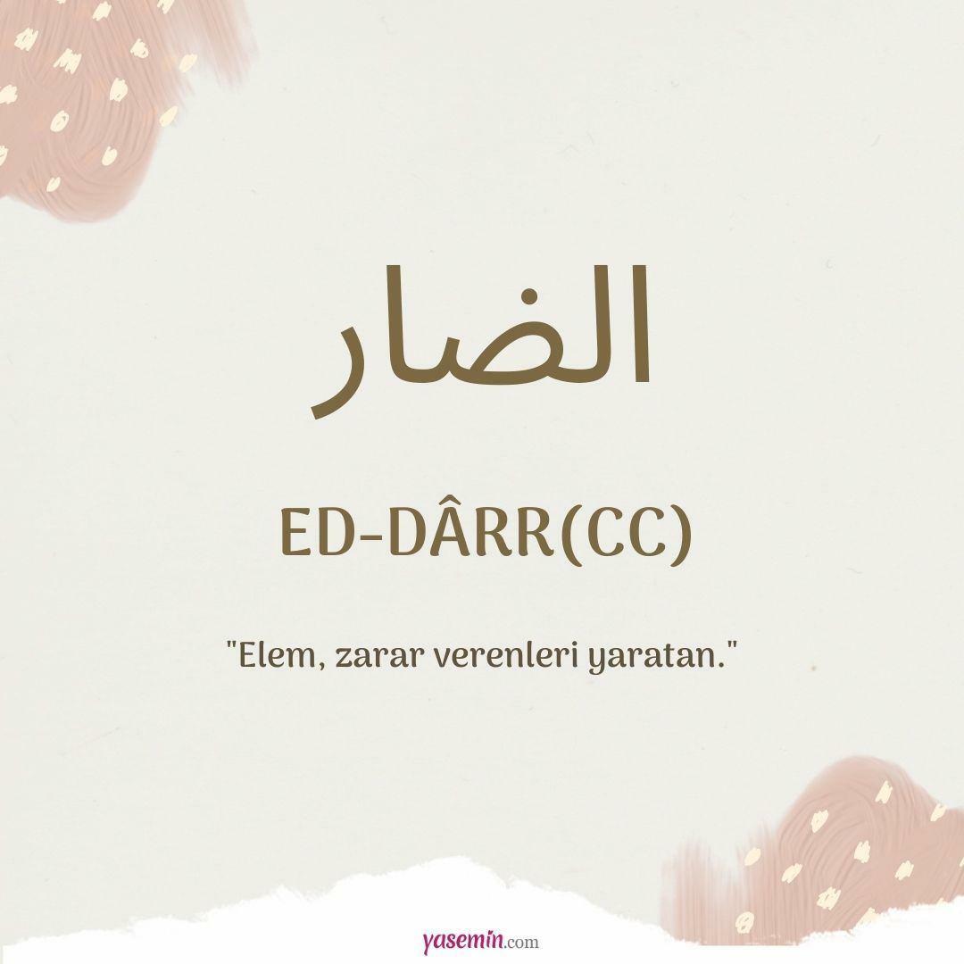 Co znamená Ed-Darr (c.c) z Esma-ül Hüsny? Jaké jsou přednosti Ed-Darra (c.c)?