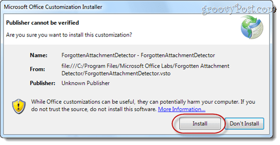 Detektor zapomenutých příloh Varuje před chybějícími přílohami v aplikaci Microsoft Outlook