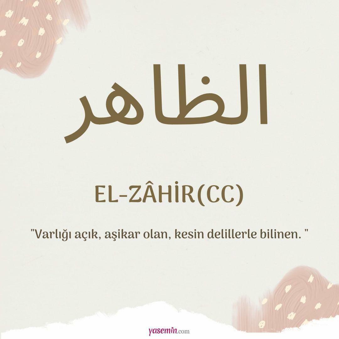 Co znamená al-Zahir (c.c)?