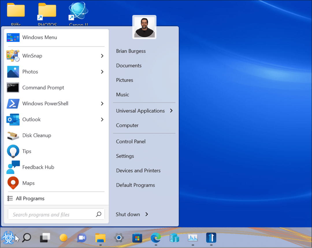 vylepšete nabídku Start a hlavní panel systému Windows 11 pomocí Start 11