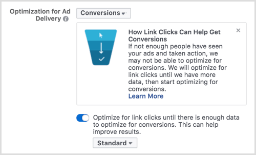 Optimalizace Facebooku pro doručování reklam