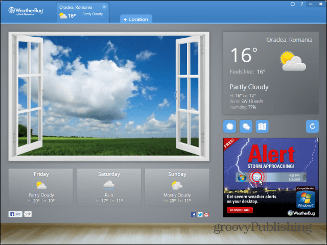 chrome apps desktop weatherbug