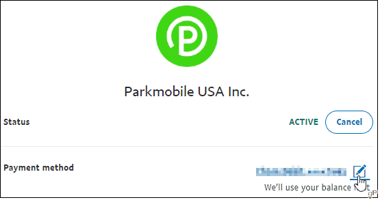 PayPal Klikněte na ikonu Upravit platbu