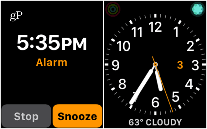 3 Stop nebo Snooze Apple Watch Alarm