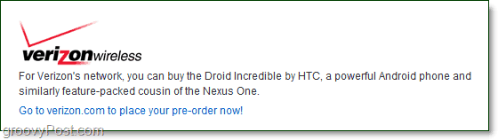 Verizon se již o Nexus One nezajímá, přestěhoval se do Droid Incredible