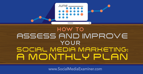 měsíční plán pro hodnocení marketingu na sociálních médiích