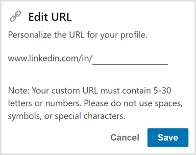 Upravte adresu URL svého profilu LinkedIn.