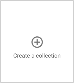 tlačítko pro vytvoření sbírky Google +