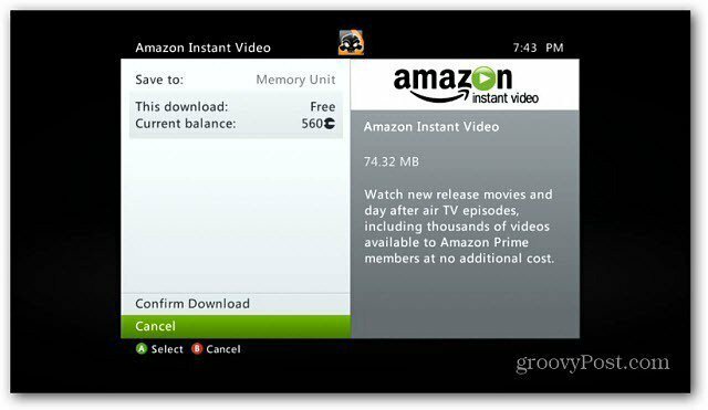 Okamžité video Amazon nyní na Xbox 360
