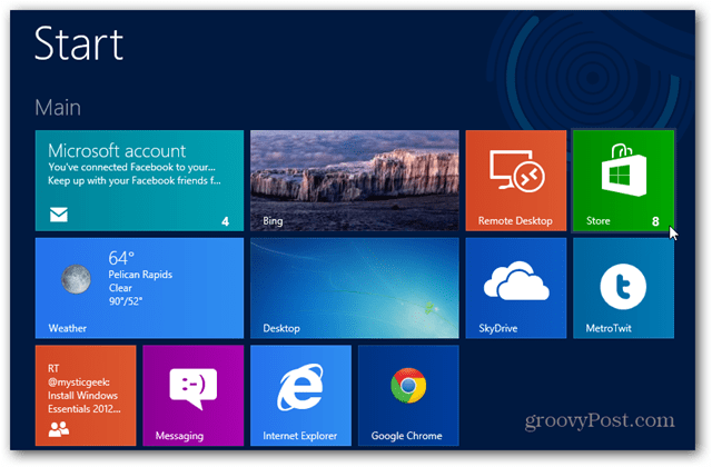 Jak aktualizovat aplikace systému Windows 8