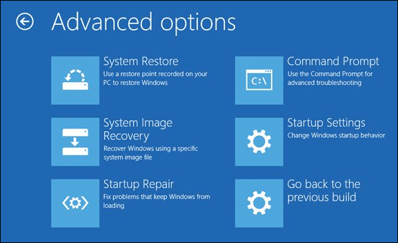 Rozšířené možnosti spuštění systému Windows 10