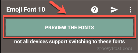 emoji fonty pro flipfont náhled fontů