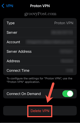 iphone odstranit konfiguraci vpn