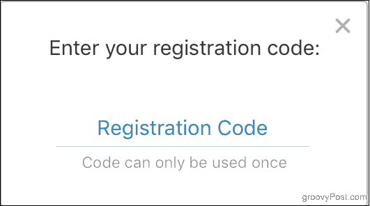 Zadejte svůj registrační kód