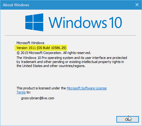Uživatelé, kteří stále používají systém Windows 10, verze 1511, musí do října 2017 upgradovat