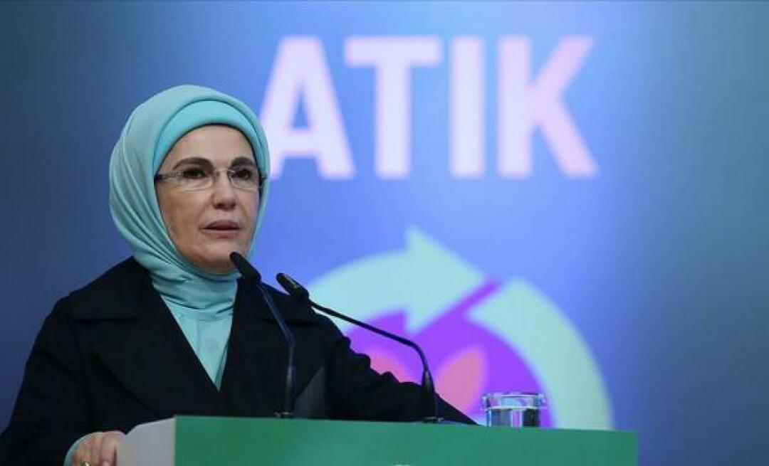 Emine Erdoğan poblahopřála členům Hatay Green Nature Women's Enterprise Cooperative