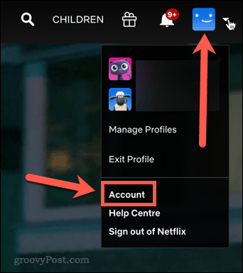 Ikona účtu Netflix