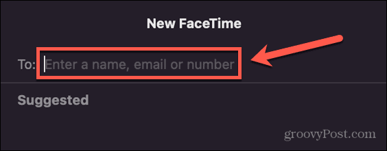 facetime mac zadejte kontakt