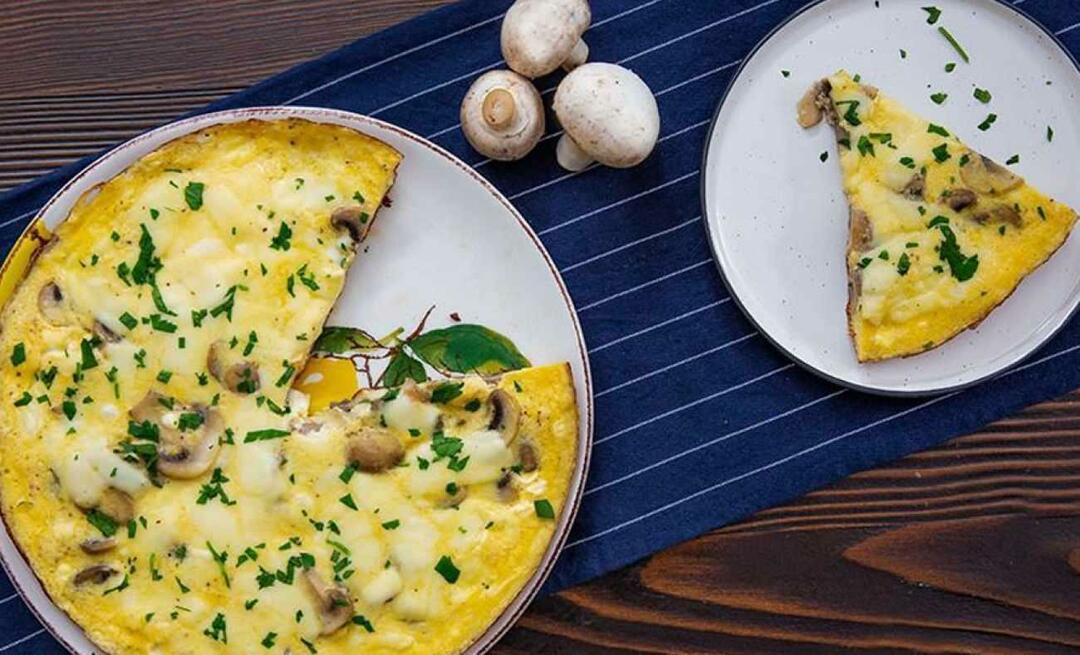 Jak udělat houbovou omeletu? Praktický a lahodný recept na houbovou omeletu na sahur