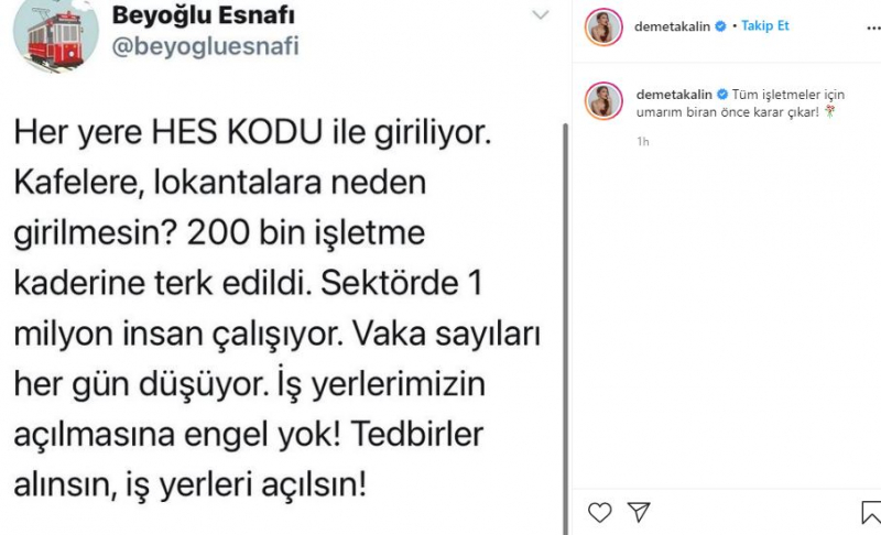 Demet Akalın podpořil operátory, kteří se stali oběťmi zákazů!