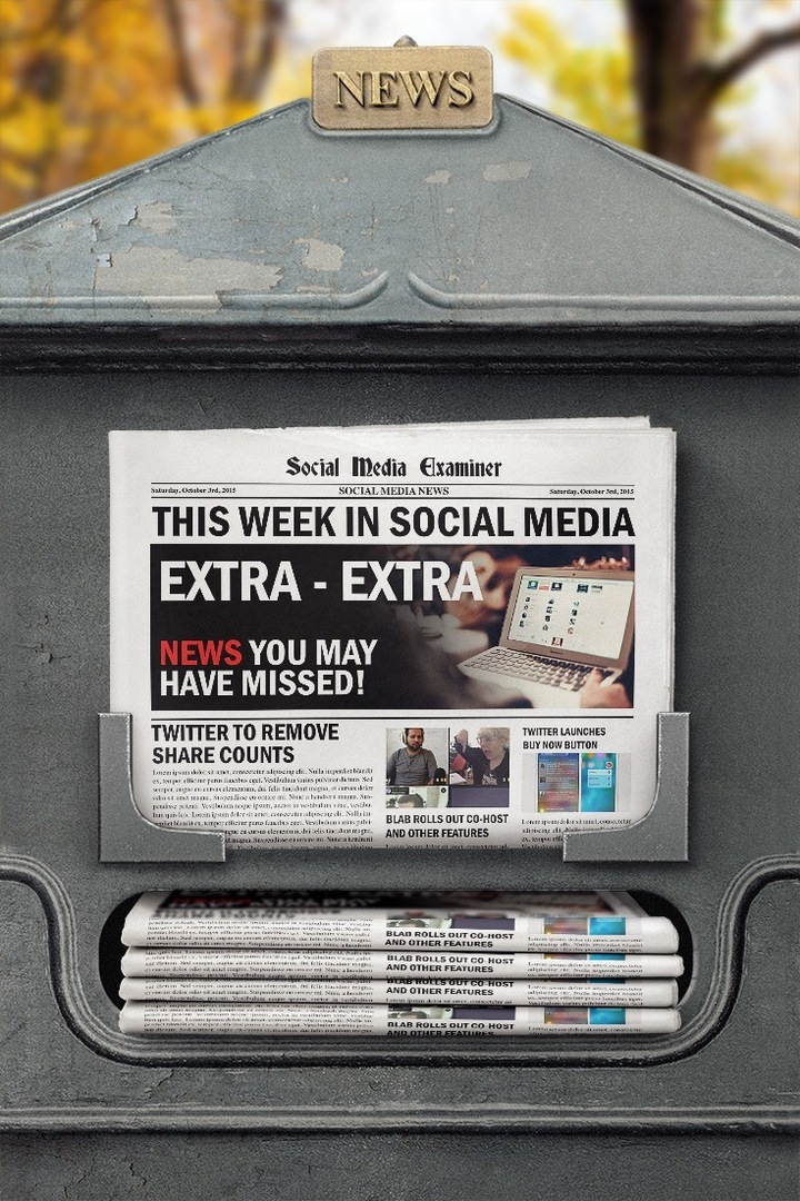 Twitter odebere počty sdílení: Tento týden v sociálních médiích: zkoušející sociálních médií