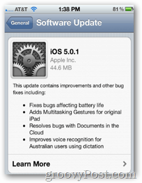 Apple uvolňuje iOS 5.0.1 se smíšenými reakcemi