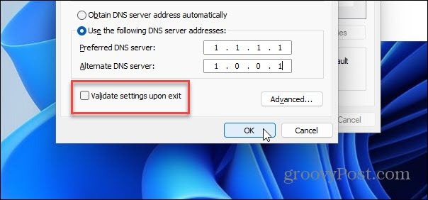 alternativní ovládací panel DNS