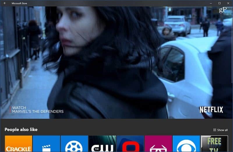 Windows 10 Aplikace Microsoft Store Video Autoplay Netflix