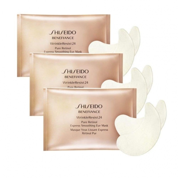 Resist24 Pure Retinol Express vyhlazující oční maska ​​Shiseido Benefiance Wrinkle