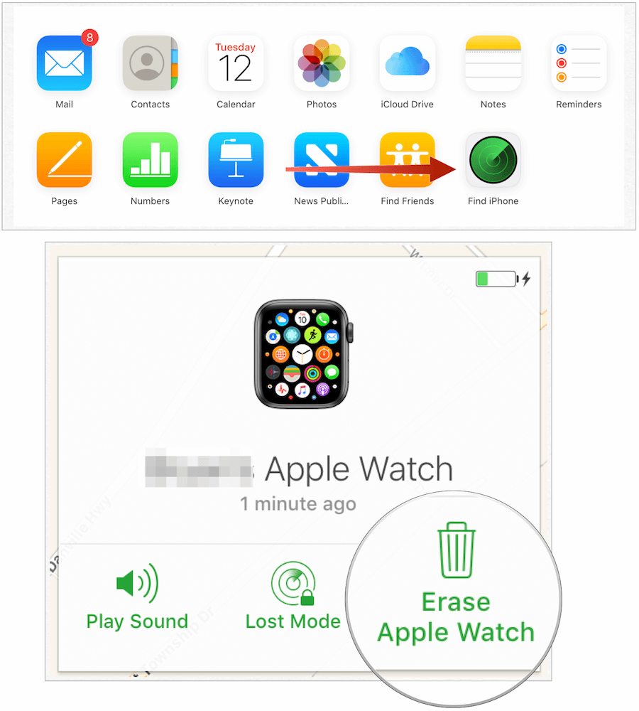 odebrat Apple Watch