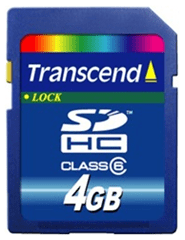 Transcend SDHC Security Digitální vysokokapacitní 4GB paměťová karta