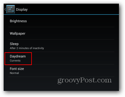 Jak používat funkci Daydream na zařízení Nexus 7
