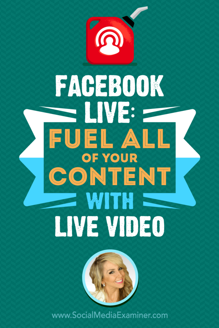 Facebook Live: Podpořte veškerý svůj obsah živým videem s postřehy Chalene Johnson v podcastu o marketingu sociálních médií.