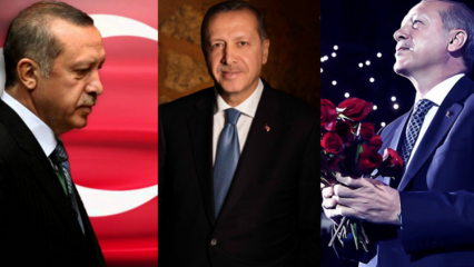 Oslava překvapení narozenin prezidenta Erdoğana, jednoho ze slavných umělců