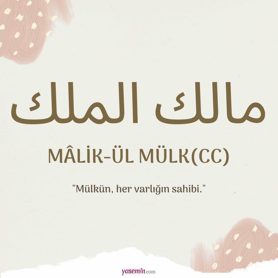Co znamená Malik-ul Mulk (c.c)?