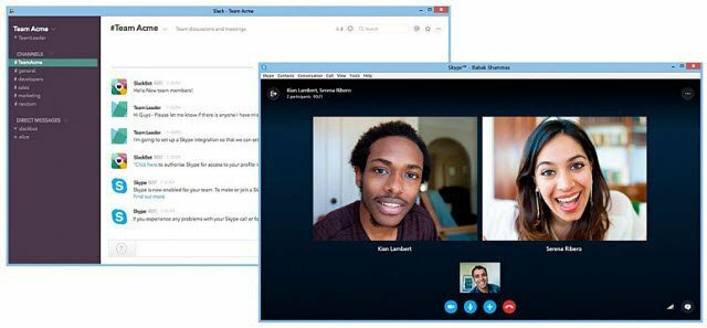 Přidejte své Skype kontakty do svého týmu Slack pomocí nového náhledu integrace
