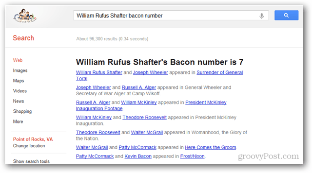 Najděte číslo slaniny jakéhokoli herce nebo herečky pomocí google